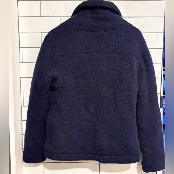 Rag & Bone navy wool blend quiltec button-up sweater jacket shawl collar S - Picture 2 of 6